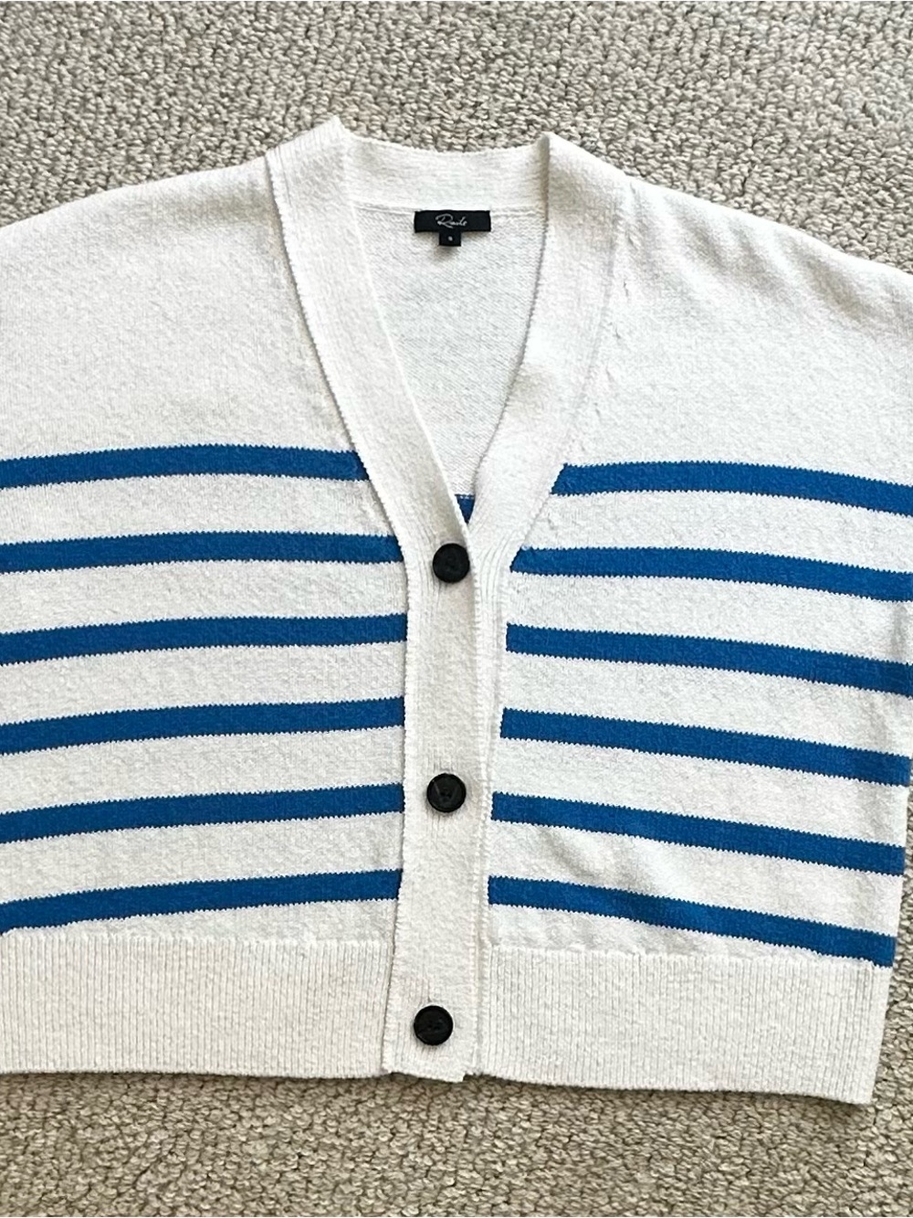 NWOT Rails White & Blue Striped Woman’s Cardigan
